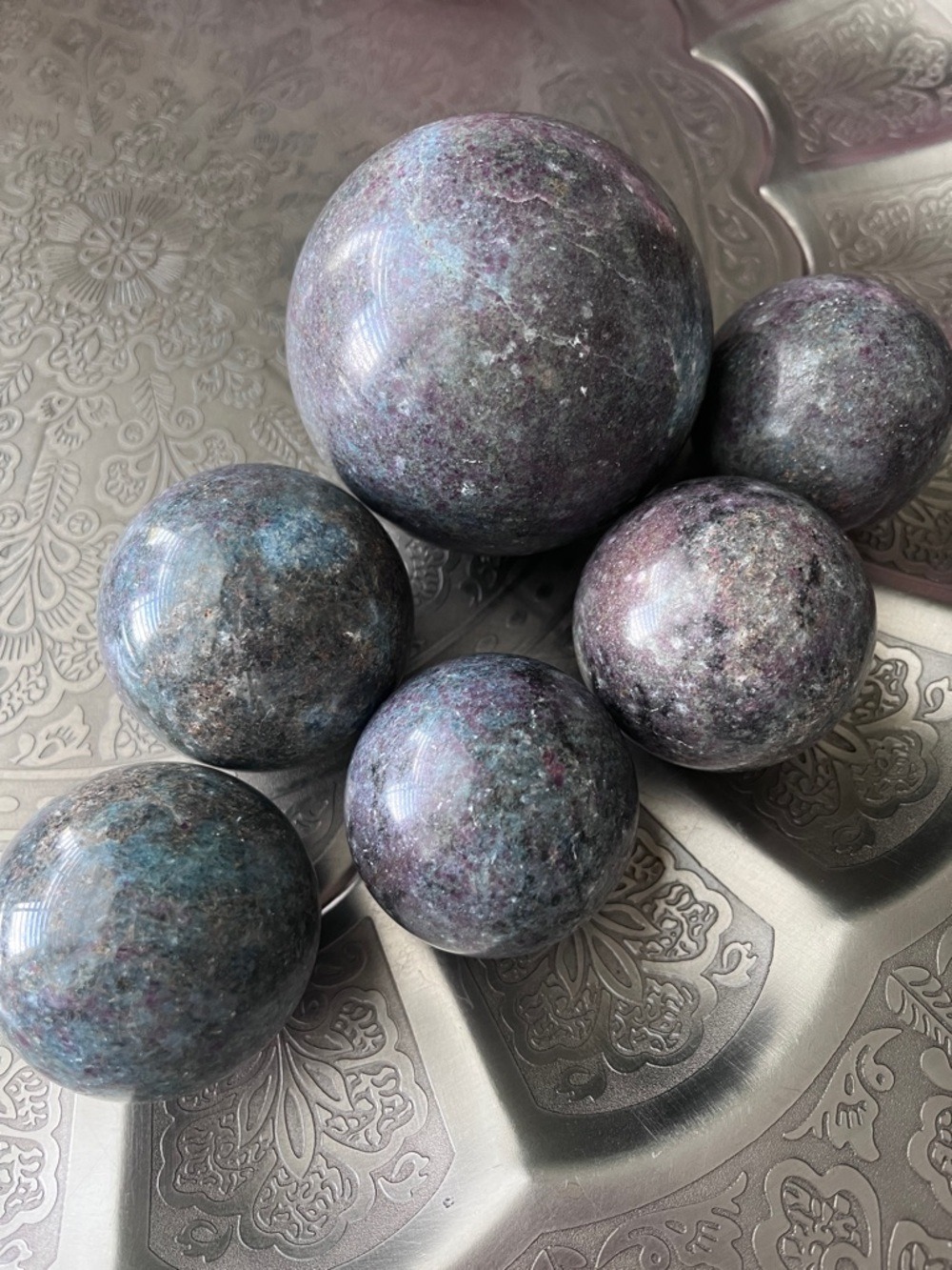 Ruby Kyanite Sphere - Picture 1 of 4